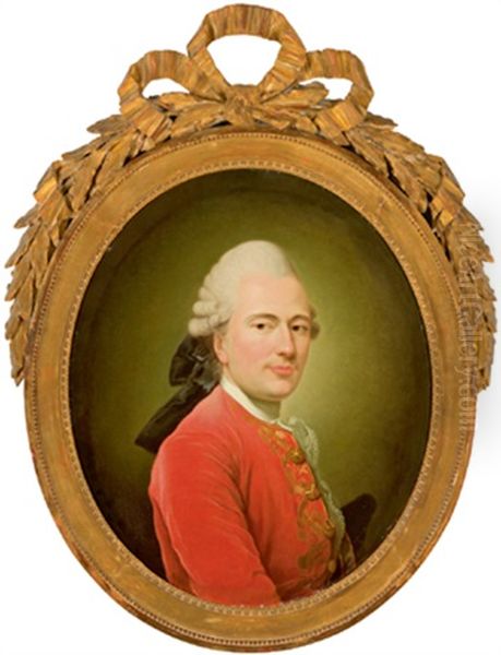 Portrait Des Paul Marie Victoire De Beauvilliers, Herzog Von Saint-aignan Oil Painting by Alexander Roslin