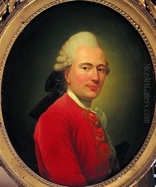 Portrait Du Marquis De Saint Aignan (?) Oil Painting by Alexander Roslin