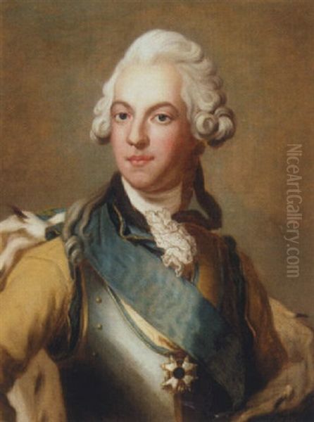 Portrait Of King Gustave Iii Of Sweden Oil Painting by Alexander Roslin