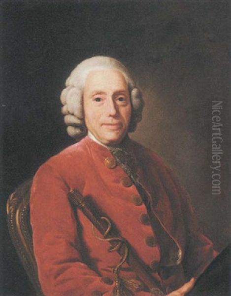 Portrait Of Francois Puissant De La Villeguerif by Alexander Roslin