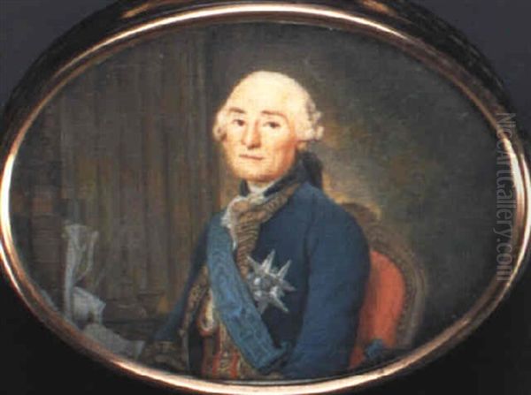 Cesar Gabriel De Choiseul, Duke De Praslin by Alexander Roslin