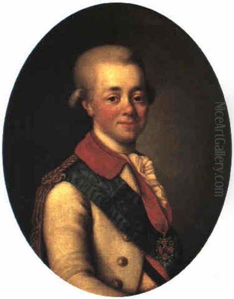 Portratt Av Paul I Oil Painting by Alexander Roslin