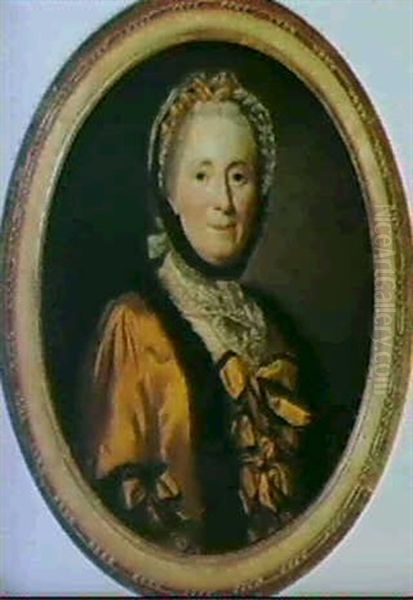 Portraet Af Francoise Elisabeth De Montille De Saint Port   1728-1800 Oil Painting by Alexander Roslin