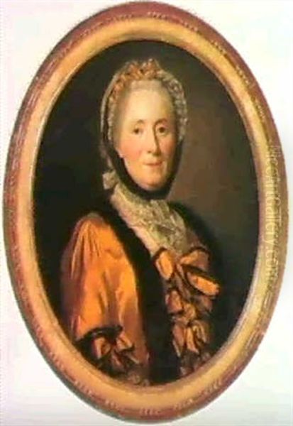 Portraet Af Francoise Elisabeth De Montille De Saint        Port 1727 1800 Oil Painting by Alexander Roslin