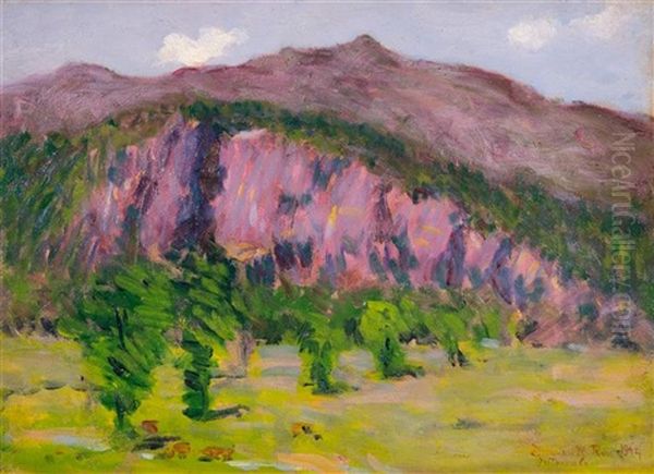 The Intervale, North Moat Mountain, Nh Oil Painting by Denman W. Ross