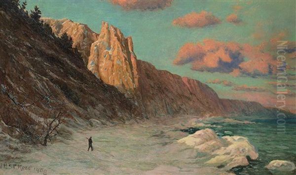 Untitled - The Scarborough Bluffs, Toronto 1908 Oil Painting by John McPherson Ross