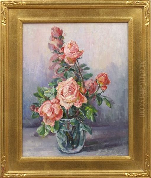 Roses Oil Painting by Mary Herrick Ross