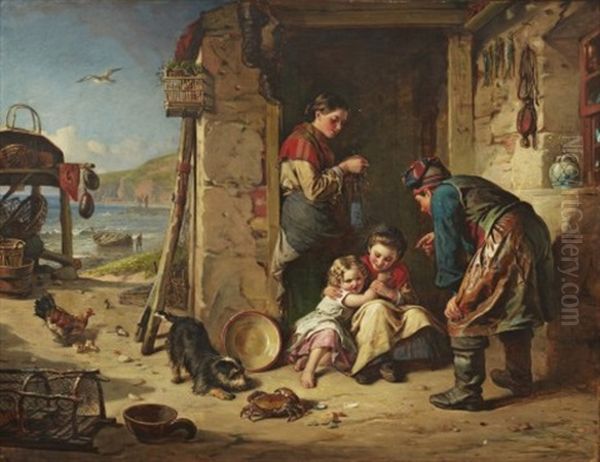 The Fisher's Home Oil Painting by Robert Thorburn Ross