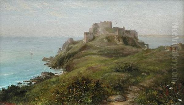 Gorey Castle Oil Painting by L Bosdet