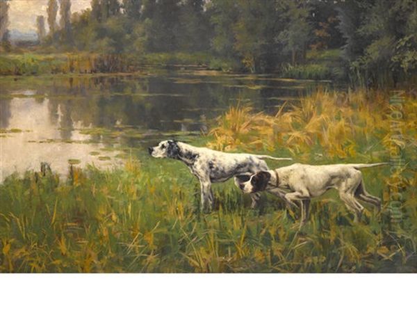 On Point Oil Painting by Percival Leonard Rosseau