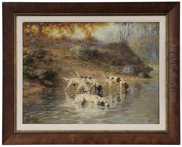 October Oil Painting by Percival Leonard Rosseau