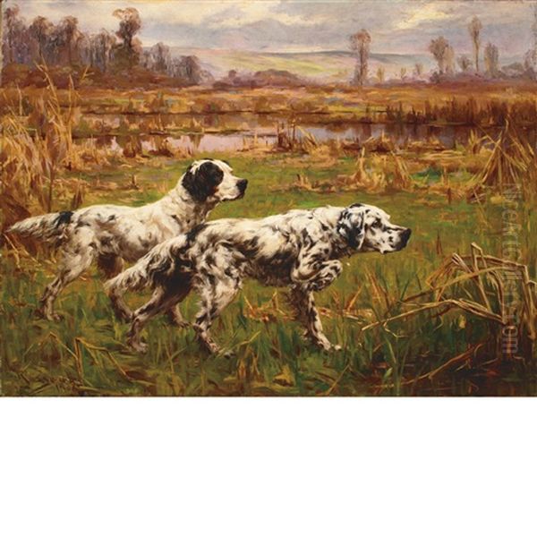 In The Snipe Country Oil Painting by Percival Leonard Rosseau