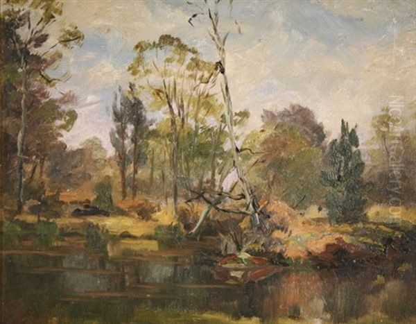 Autumn Landscape Oil Painting by Percival Leonard Rosseau