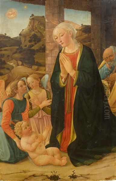 The Adoration by Cosimo Filippo Rosselli