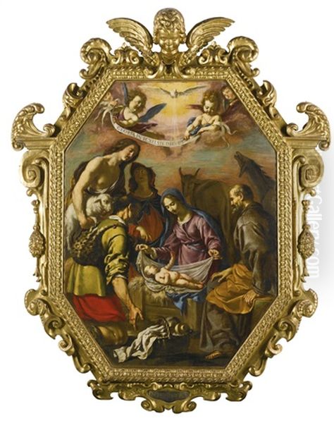 The Adoration Of The Shepherds by Matteo Rosselli