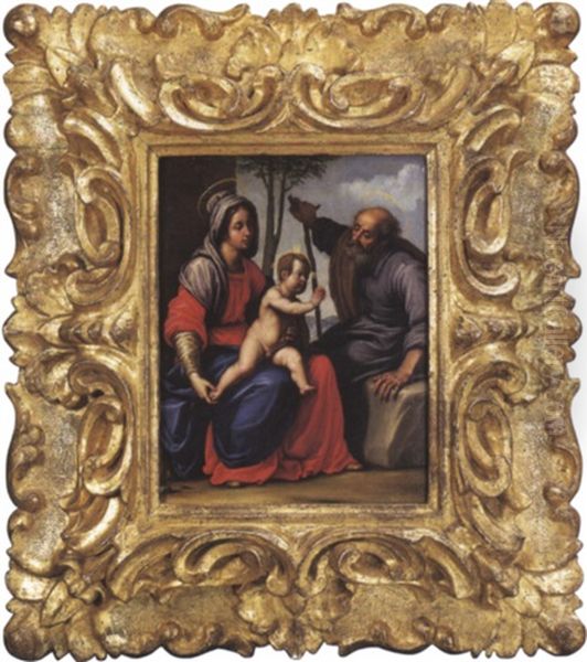 Sacra Famiglia Oil Painting by Matteo Rosselli