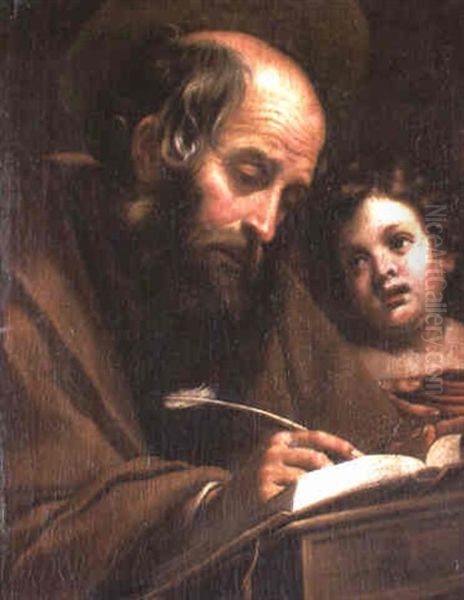 St. Matthew Oil Painting by Matteo Rosselli