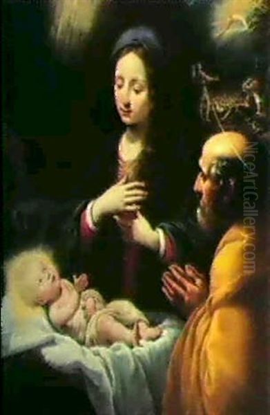 Sacra Famiglia Oil Painting by Matteo Rosselli