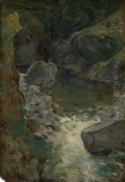 Fiume Maggia - Valle Maggia Oil Painting by Luigi Rossi