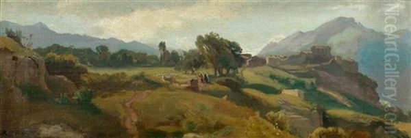 Landschaft Oil Painting by Luigi Rossi