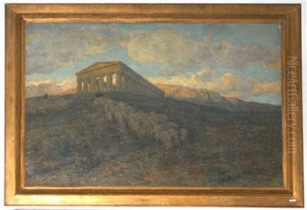 Tempel Von Segesta Oil Painting by Luigi Rossi