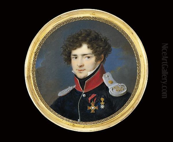 Count Sergei Grigor'vich Stroganov Oil Painting by Pietro De Rossi