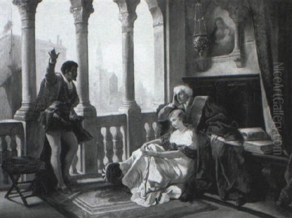 Scene From 'othello' Oil Painting by Luigi Rossini