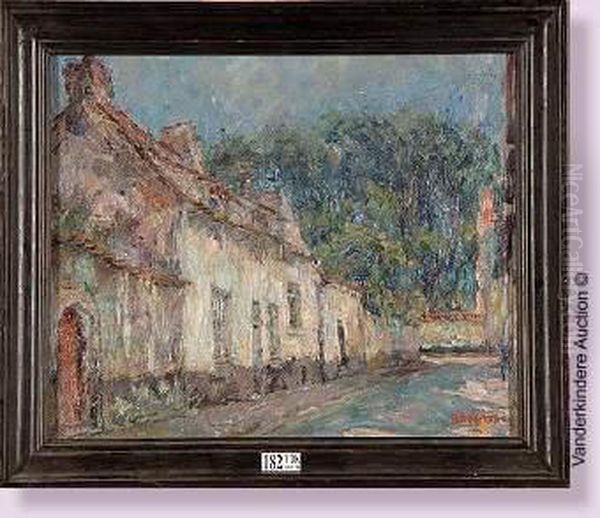 Coin Du Beguinage A Bruges Oil Painting by Rene Bosiers