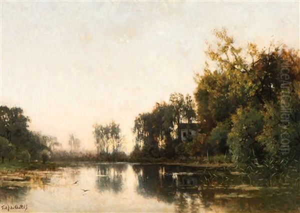 Vijver by Fredericus Jacobus Van Rossum Du Chattel