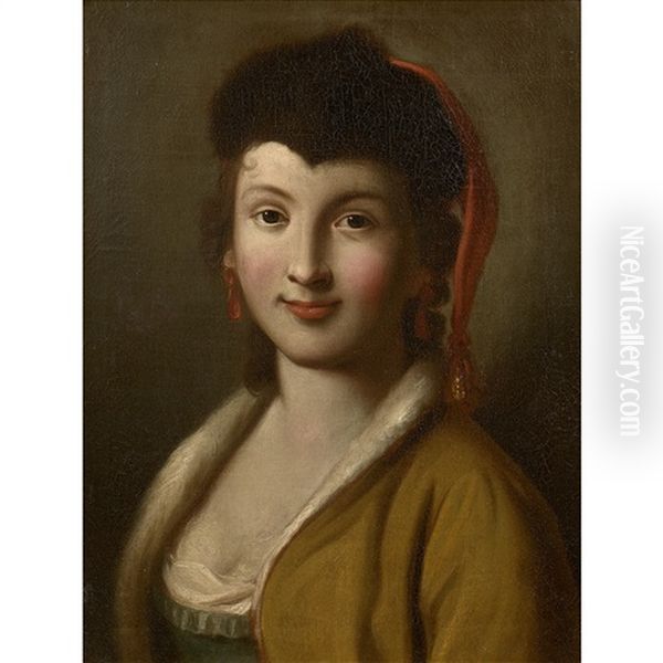 Jeune Fille Russe Oil Painting by Pietro Antonio Rotari