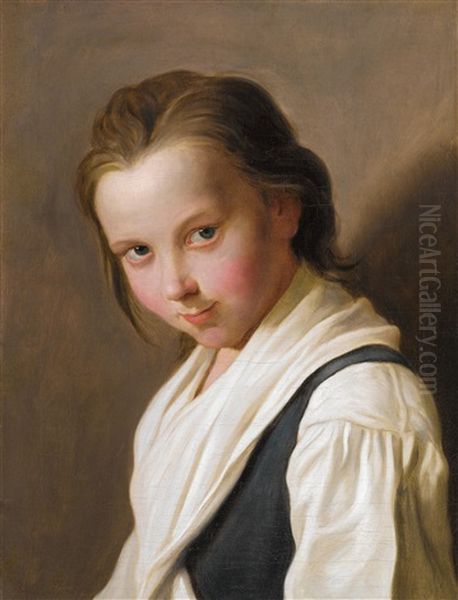 Bildnis Eines Jungen Madchens Oil Painting by Pietro Antonio Rotari