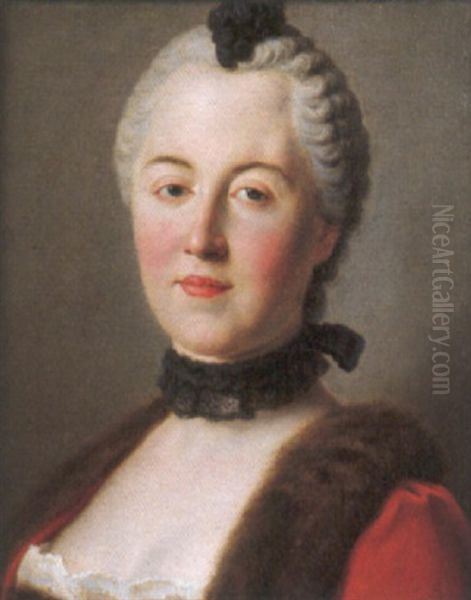 Ritratto Di Maria Antonia Walpurgis Symphorosa Von Bayern, Moglie Di Friedrich Christian Kurprinz Von Sachsen Oil Painting by Pietro Antonio Rotari