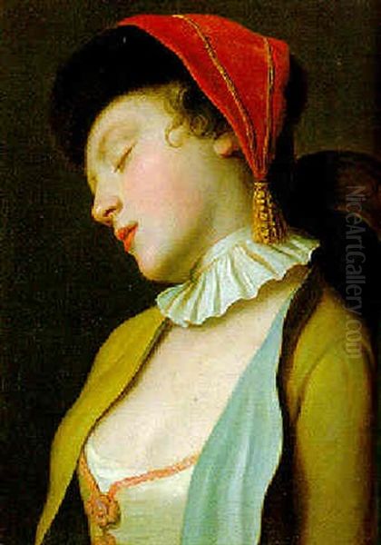 Fanciulla Dormiente Oil Painting by Pietro Antonio Rotari