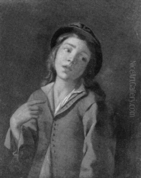 Portrait Of A Young Boy Oil Painting by Pietro Antonio Rotari