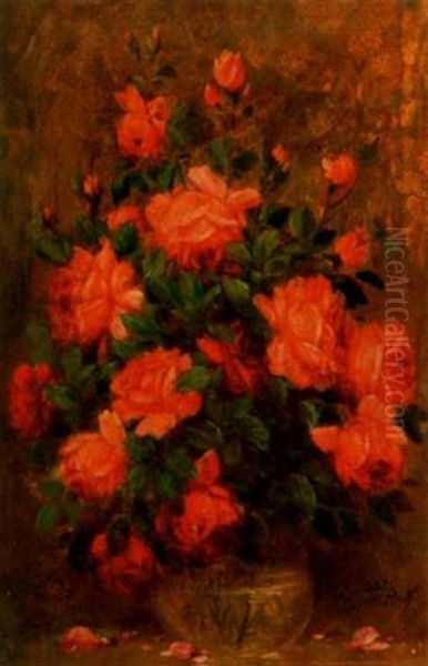 Floral Still Life Oil Painting by Andreas Roth