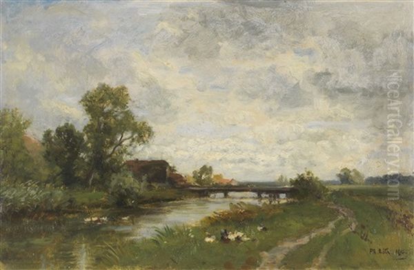 An Der Amper Oil Painting by Philipp Roeth