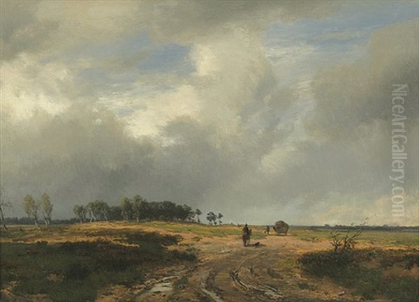 Landschaft Mit Einem Reiter Oil Painting by Philipp Roeth