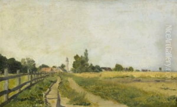 Sommertag Bei Pasing Oil Painting by Philipp Roeth