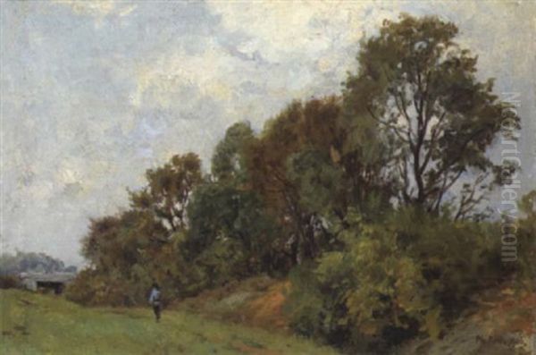 Landschaft Mit Figurlicher Staffage Oil Painting by Philipp Roeth