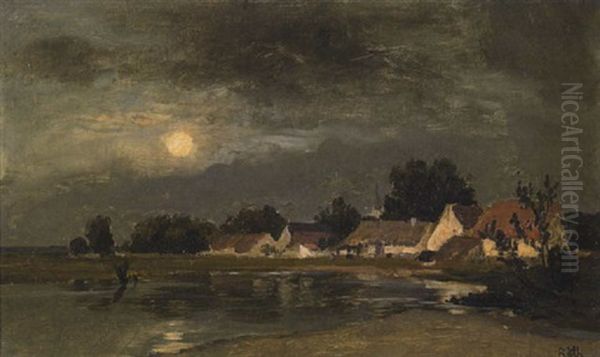 Ottershausen Bei Heimhausen Oil Painting by Philipp Roeth