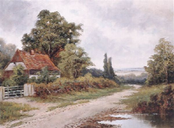 Sommerliche Landschaft Um Dachau Oil Painting by Philipp Roeth