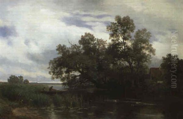 An Der Amper Oil Painting by Philipp Roeth