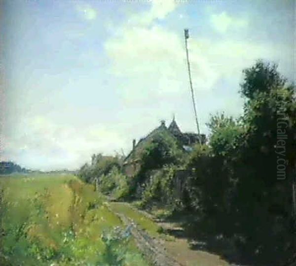 Sommertag In Gern Oil Painting by Philipp Roeth