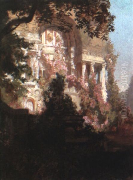 Architekturphantasie Oil Painting by Alexander Rothaug