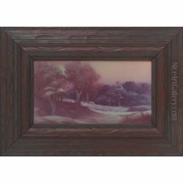 Late Autumn Plaque Oil Painting by Frederick Rothenbusch