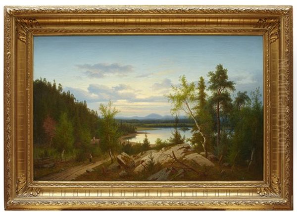 Pastoralt Landskap Oil Painting by Carl Abraham Rothsten