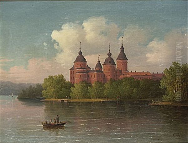 Gripsholm Oil Painting by Carl Abraham Rothsten