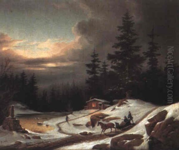 Sommer And Winter Landscapes by Carl Abraham Rothsten