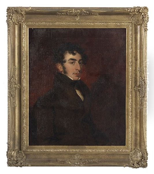 Portrait Of An Unidentified Distinguished Gentleman Oil Painting by Richard Rothwell