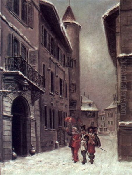 Mardi Gras Oil Painting by Silvio Giulio Rotta